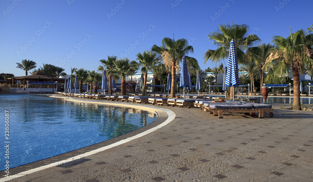 pool at the hotel