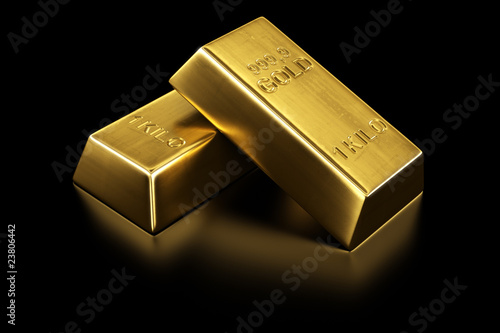 Two gold bars