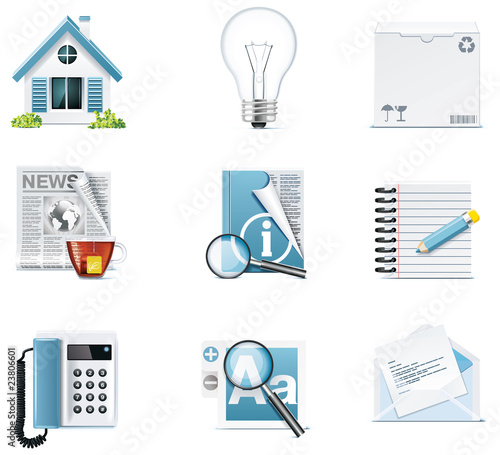 Vector universal website icons