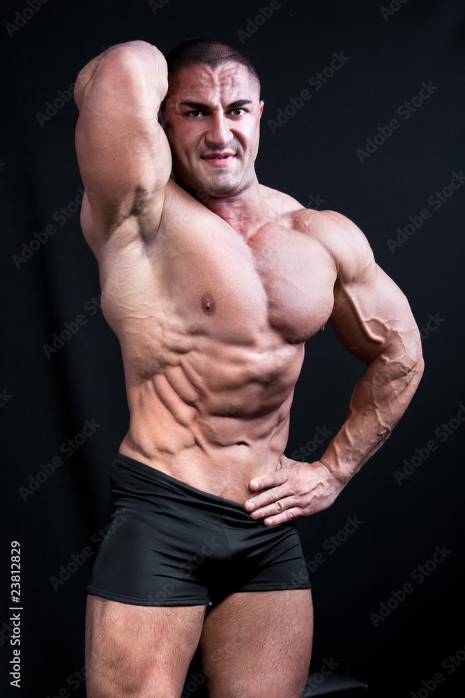 Fototapeta premium The Perfect muscular man posing