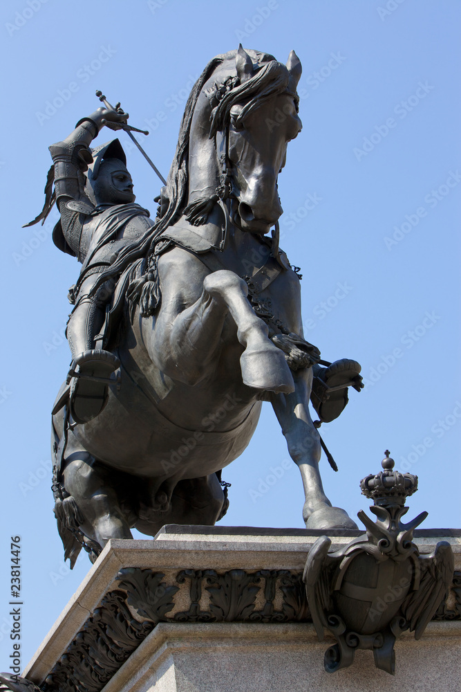Monumento a Emanuele Filiberto (2) - Piazza San Carlo - Torino Monumento a Emanuele Filiberto (2) - Piazza San Carlo - Torino