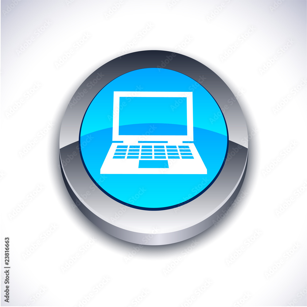 Notebook 3d button. Notebook 3d button.