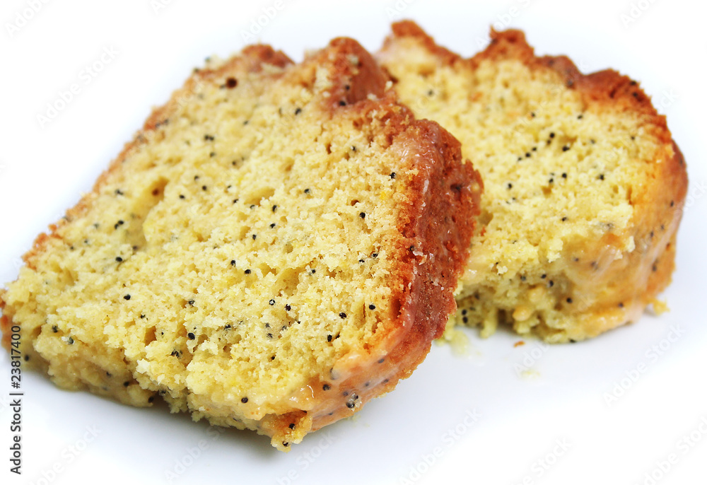 Lemon Poppy Seed Cake Slices