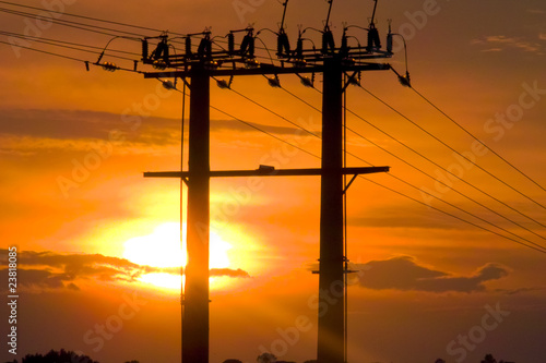 Fototapeta torre electrica