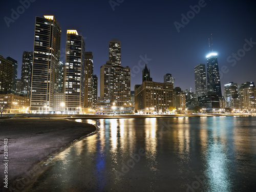 Chicago Beach Night