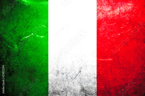 Grunge flag of Italy