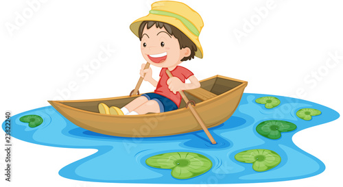 A Boy in Boat