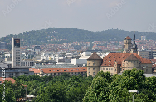 Stuttgart Rathaus und altes Schloss
