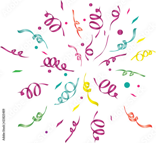 confetti (light background)/ vector illustration