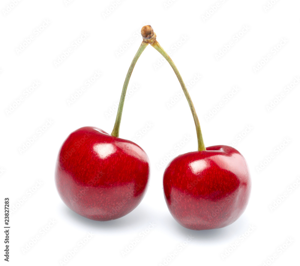 Cherries isolated on white background Cherries isolated on white background