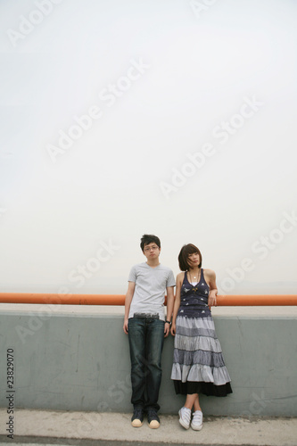 couple of lover unhappy outside © zhu difeng