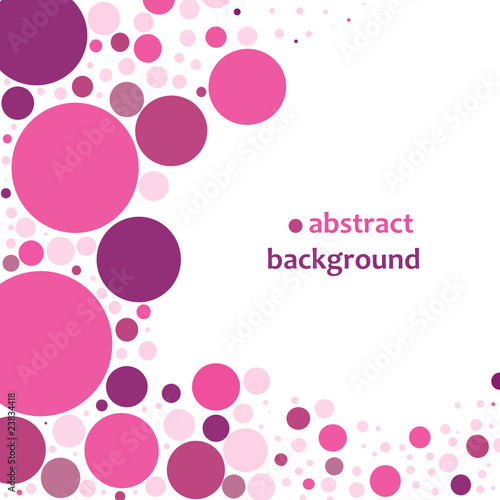 Abstract vector background with circles