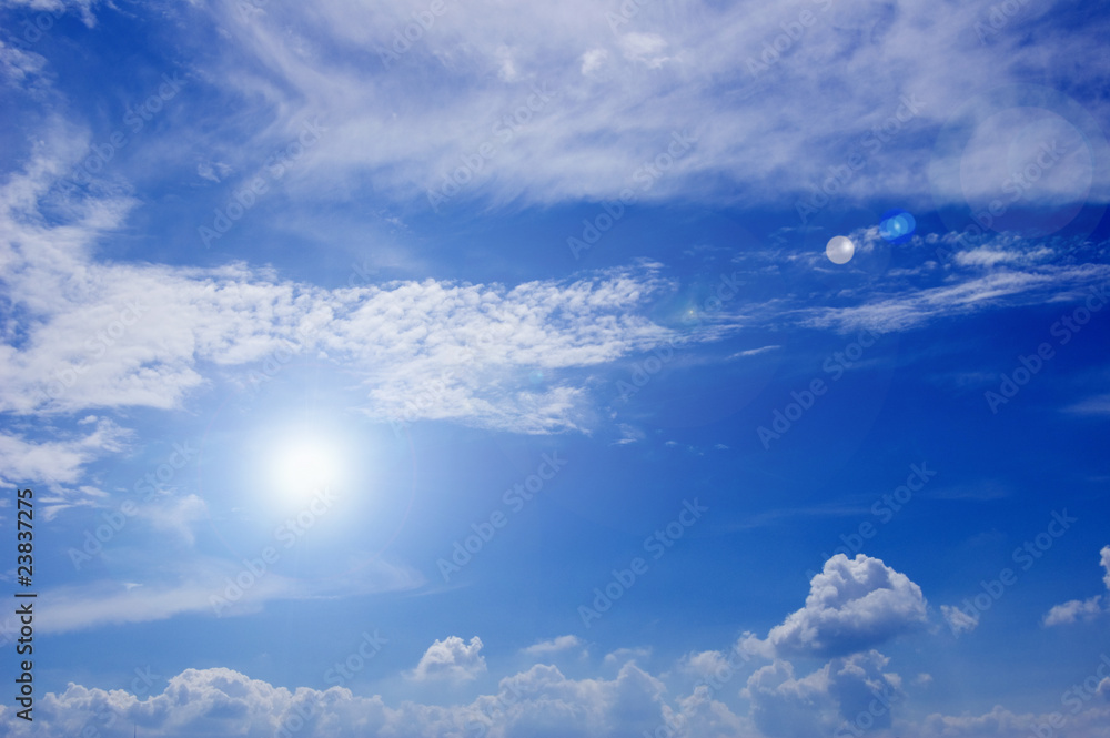 Blue clean sky. Blue clean sky.