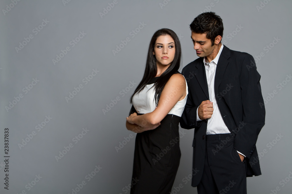 Young ethnic couple having problems Young ethnic couple having problems