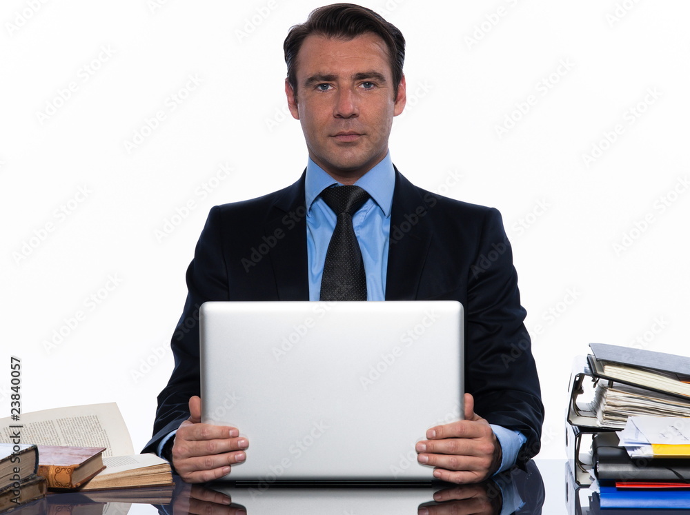 Handsome business man laptop computer Handsome business man laptop computer