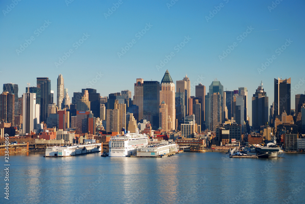 Obraz premium URBAN CITY SKYLINE, NEW YORK CITY