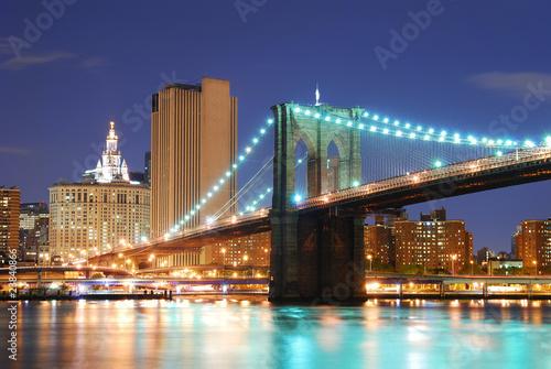 Fototapeta Naklejka Na Ścianę i Meble -  Brooklyn Bridge in New York City Manhattan