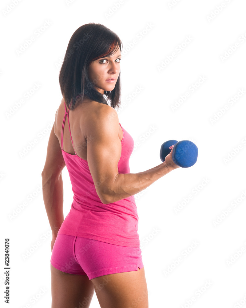 Fit young female exercising Fit young female exercising