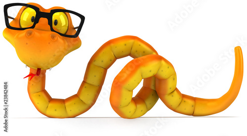 Canvastavla Serpent à lunettes
