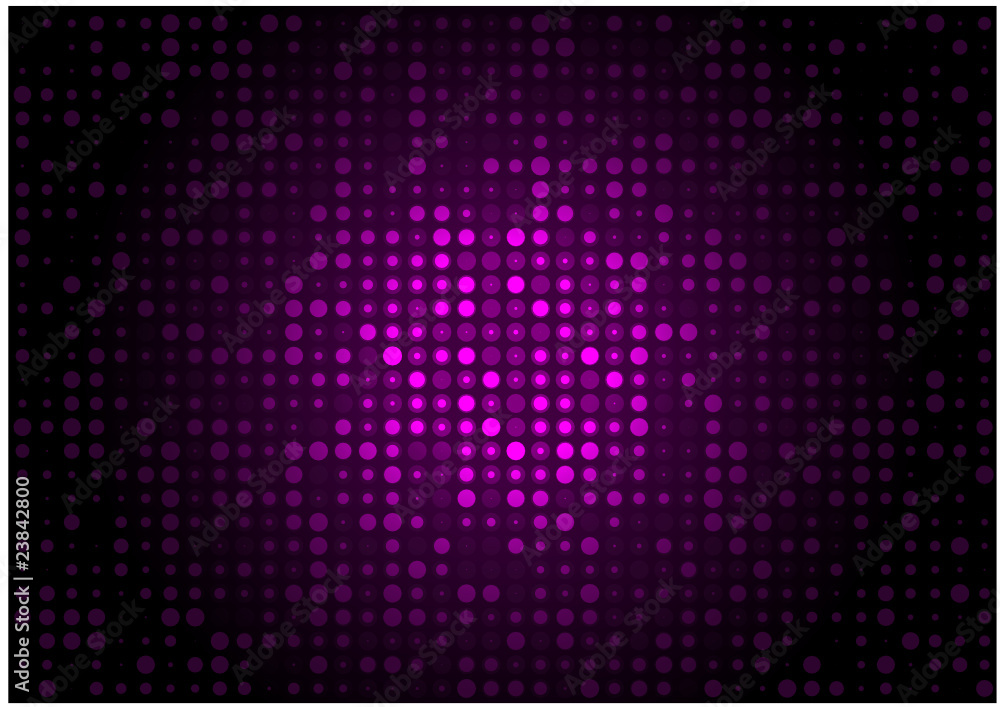 Neon vector pink doted background Neon vector pink doted background