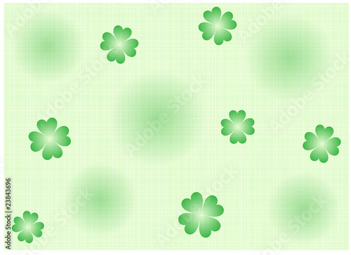Clover and a hemp cloth