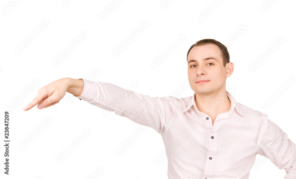 businessman pointing his finger businessman pointing his finger