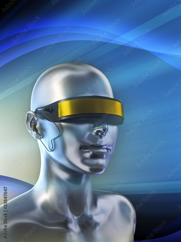 Cyber glasses Stock Illustration | Adobe Stock