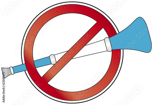 No Vuvuzela Verbotsschild