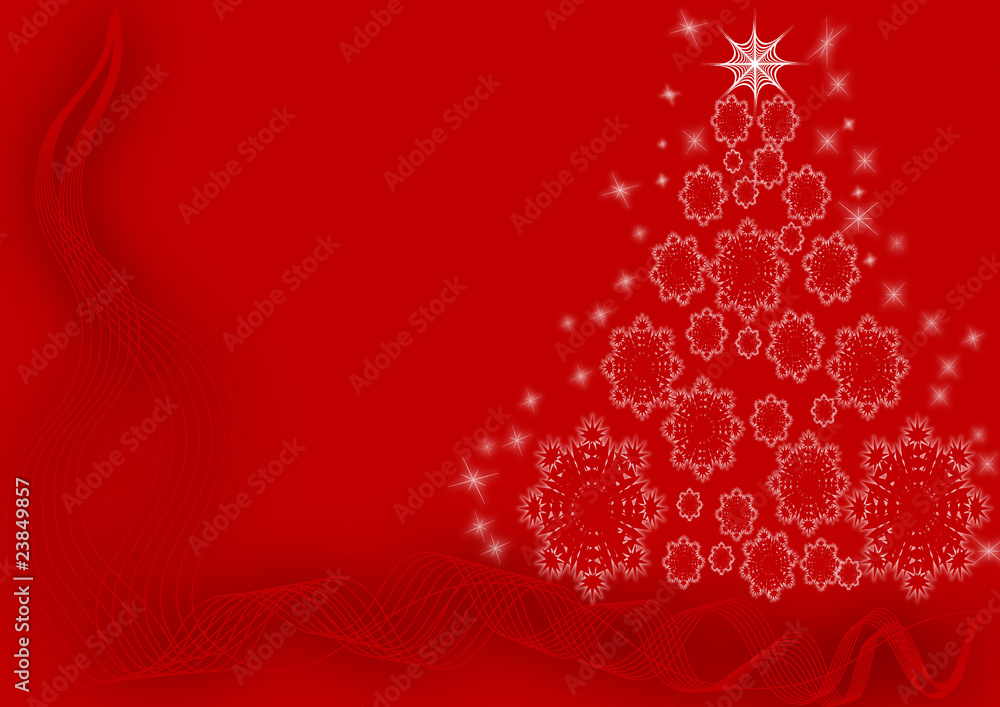 Red snowflakes Red snowflakes