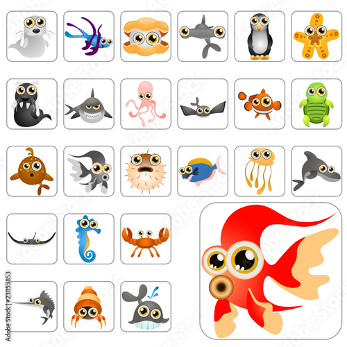cartoon animals big set 1