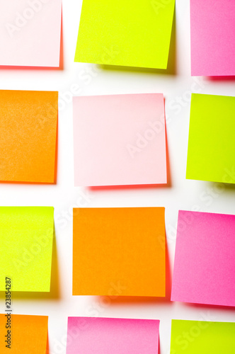 Wallpaper Mural Reminder notes isolated on the white background Torontodigital.ca