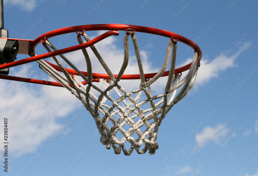 Outdoor basketball hoop