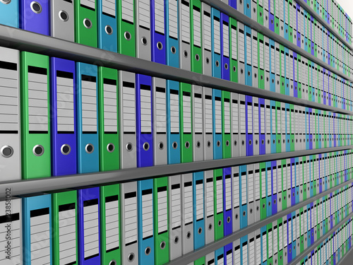 Wall of files