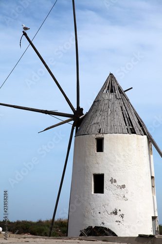 White Wind Mill in Spain