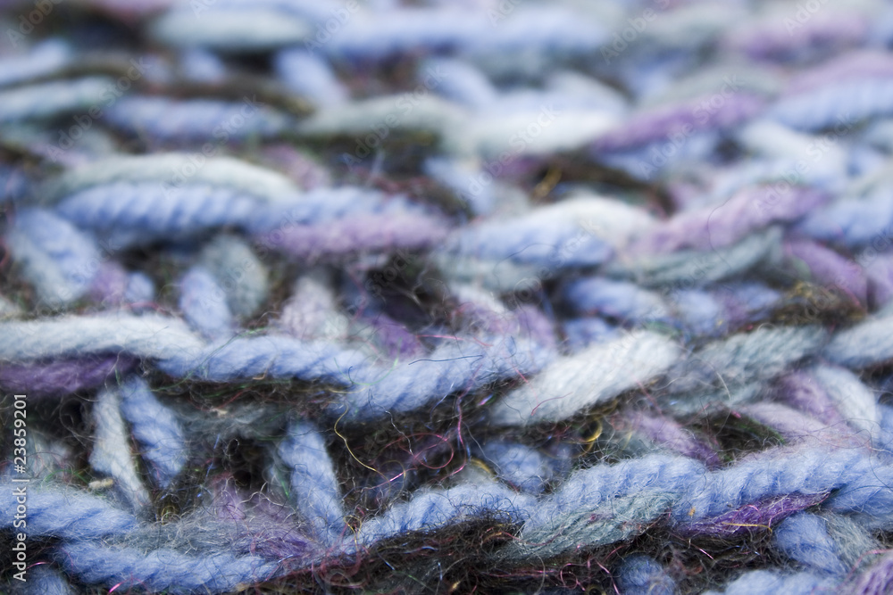 blue, white and black knit texture woolen threads blue, white and black knit texture woolen threads