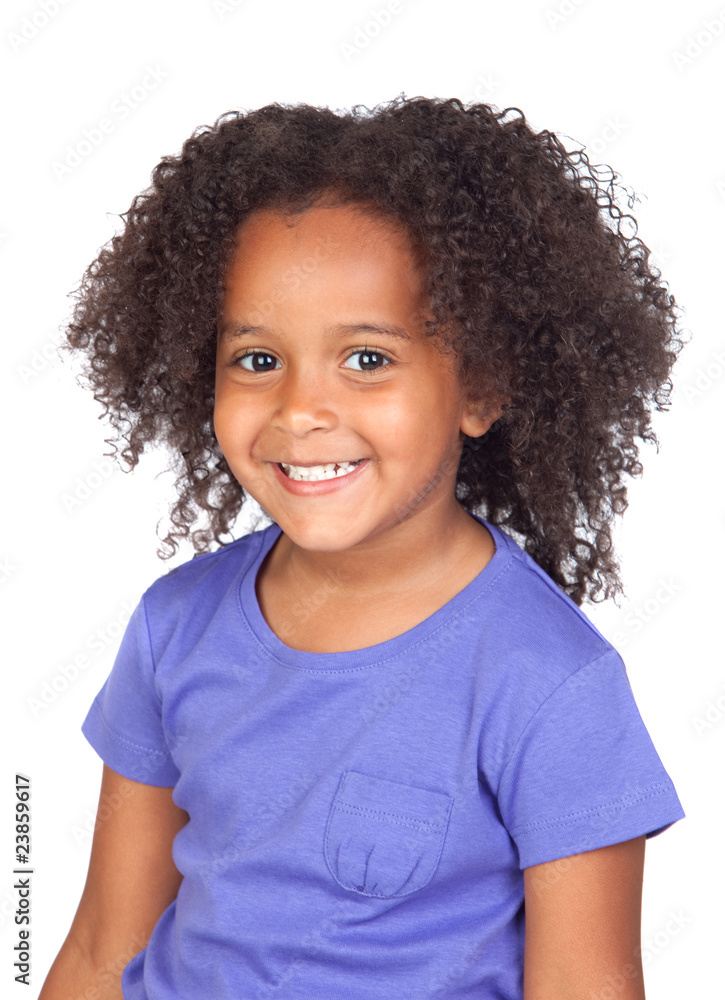 Adorable african little girl with beautiful hairstyle Adorable african little girl with beautiful hairstyle