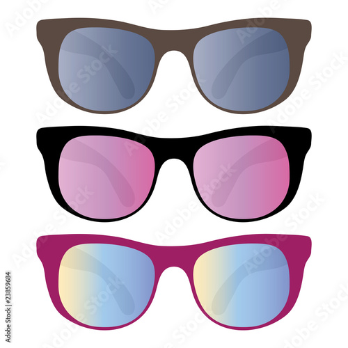 Set of funny sunglasses