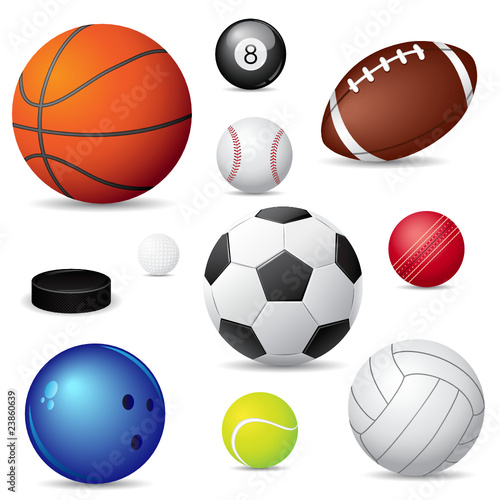Vector illustration of  sport balls #23860639