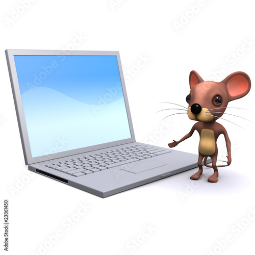 3d Laptop with mouse © Steve Young