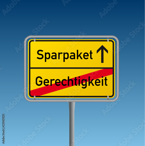 Sparpaket-Gerechtigkeit