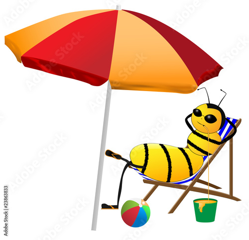 bee on holiday