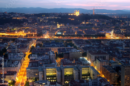 Lyon sunset, France