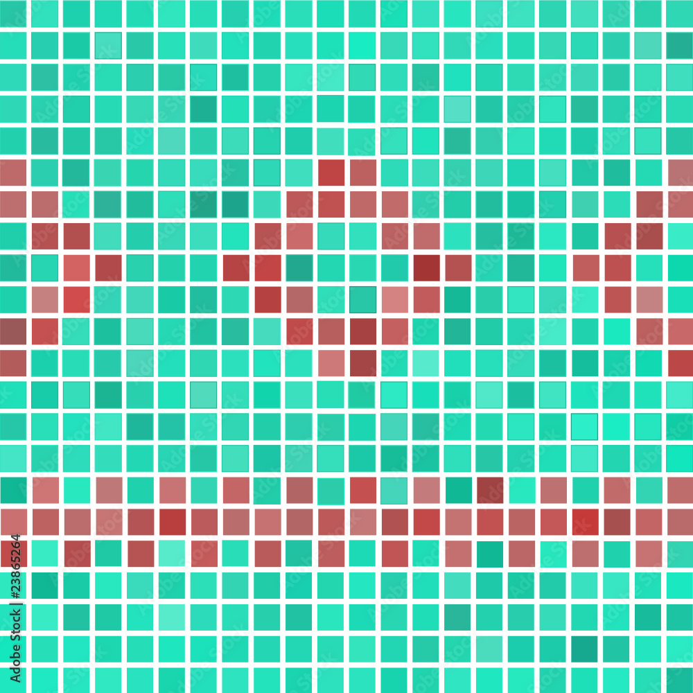 Textur Mosaik grün rot Textur Mosaik grün rot