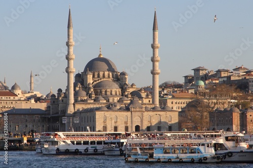 Istanbuls New Mosque from the sea
