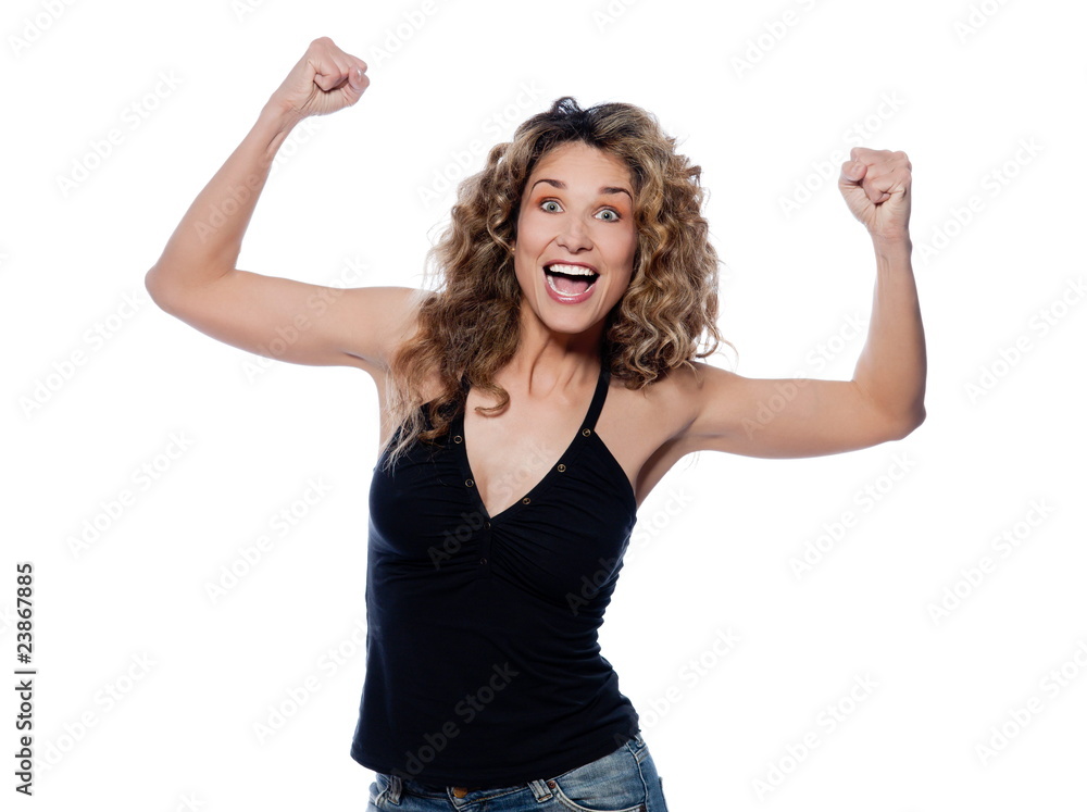 Beautiful expressive curly hair Woman Beautiful expressive curly hair Woman