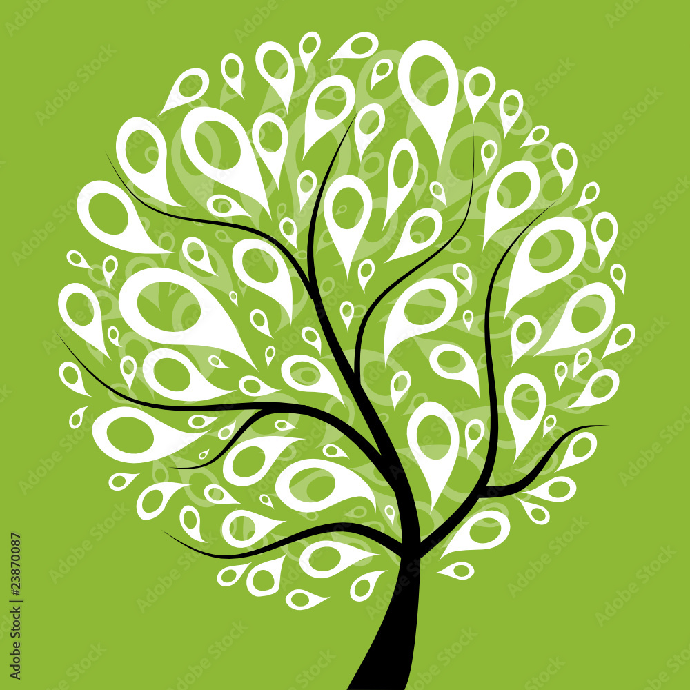 Art tree beautiful for your design Art tree beautiful for your design