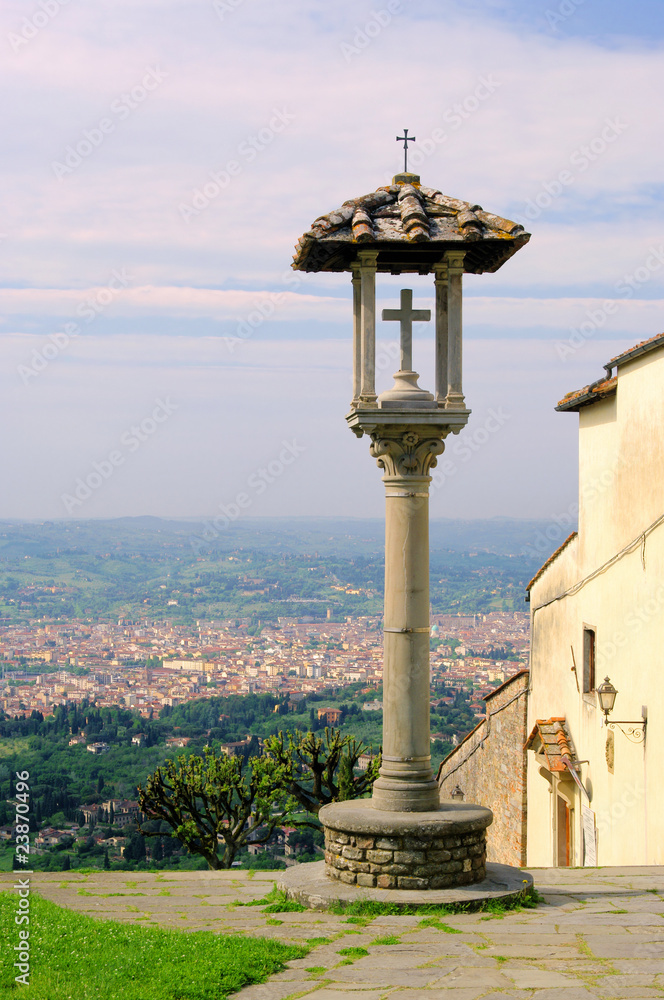 Fiesole Blick auf Florenz - Fiesole view to Florenz 01