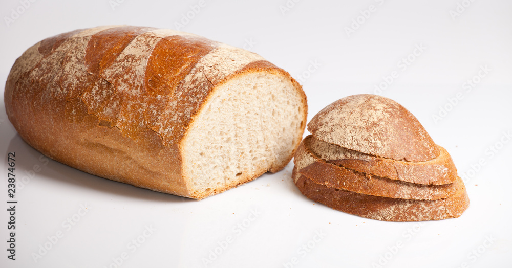 Fresh natural wheat bread
