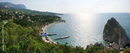 Simeiz town coastline (Crimea, Ukraine)