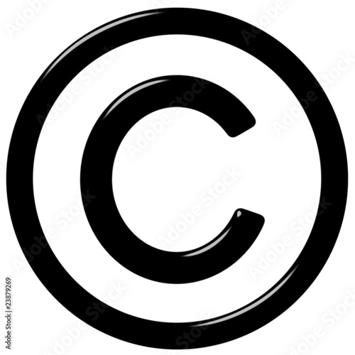 3D Copyright Symbol